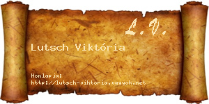 Lutsch Viktória névjegykártya